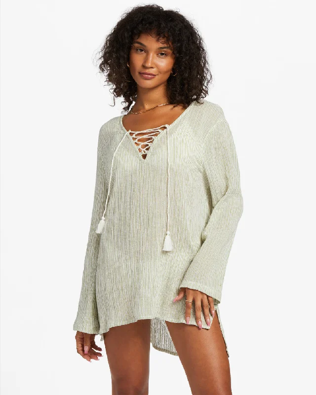 Blue Skies Swim Cover-Up - Avocado