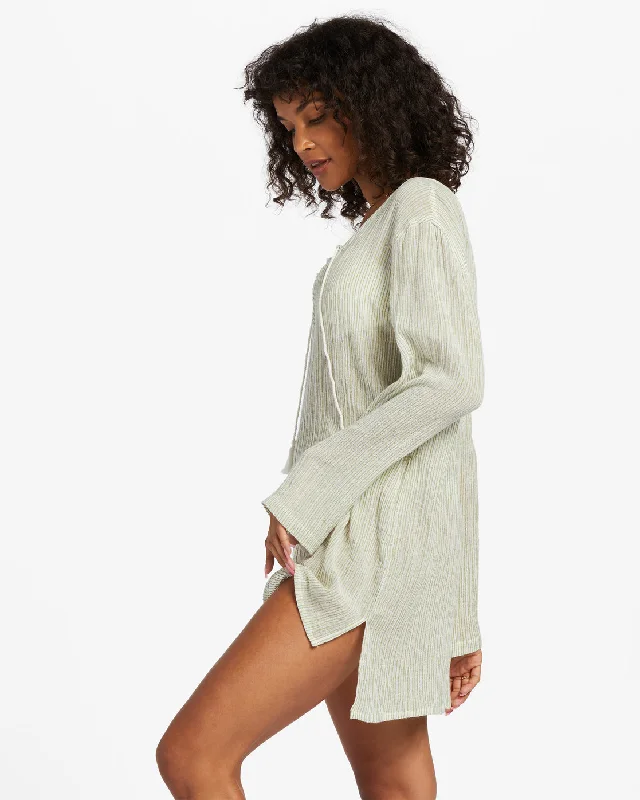 Blue Skies Swim Cover-Up - Avocado