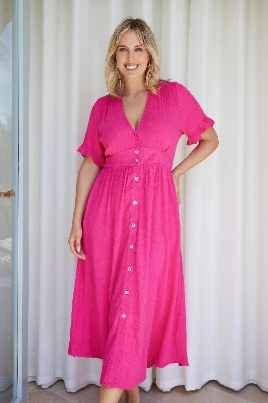 Korbela Dress - Hot Pink