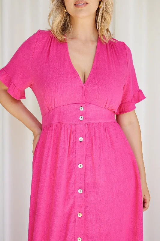 Korbela Dress - Hot Pink