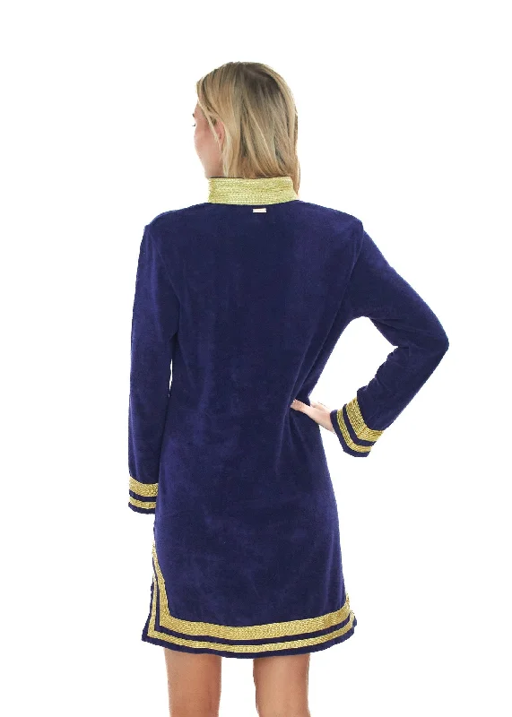 Navy/Gold Terry Tunic