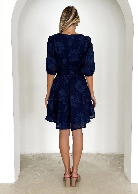 Alba Dress - Navy