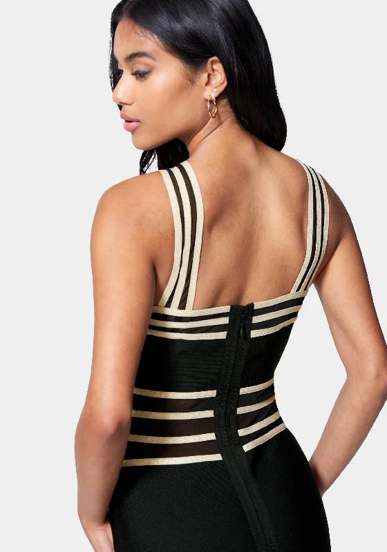 Bandage Cross Front Dress