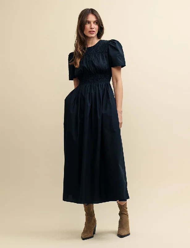 Black Natalia Midaxi Dress