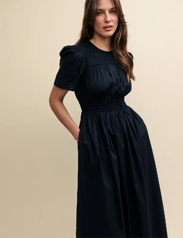 Black Natalia Midaxi Dress