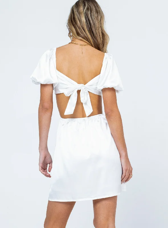 Cindi Mini Dress White