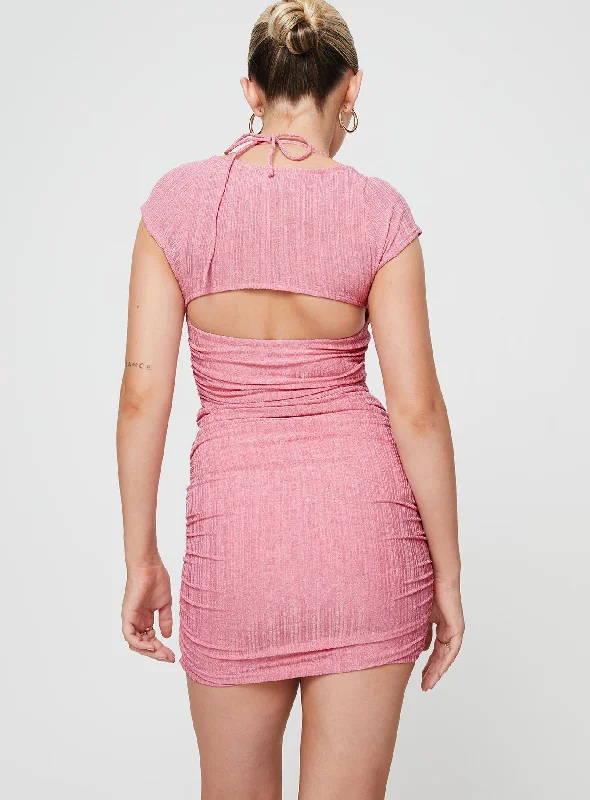 Kealey Mini Dress Dusty Pink