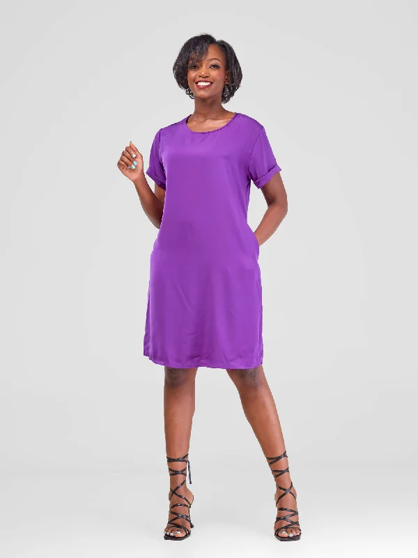 Lizola Cebbie Shift Dress - Purple