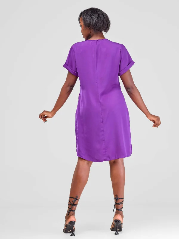 Lizola Cebbie Shift Dress - Purple