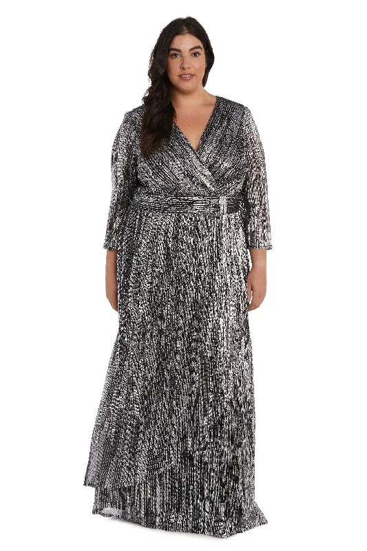 R&M Richards 2761W Plus Size Long Formal Dress