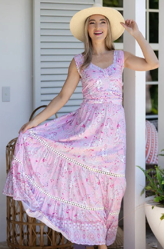 Kenzie Dress / Pink Paisley