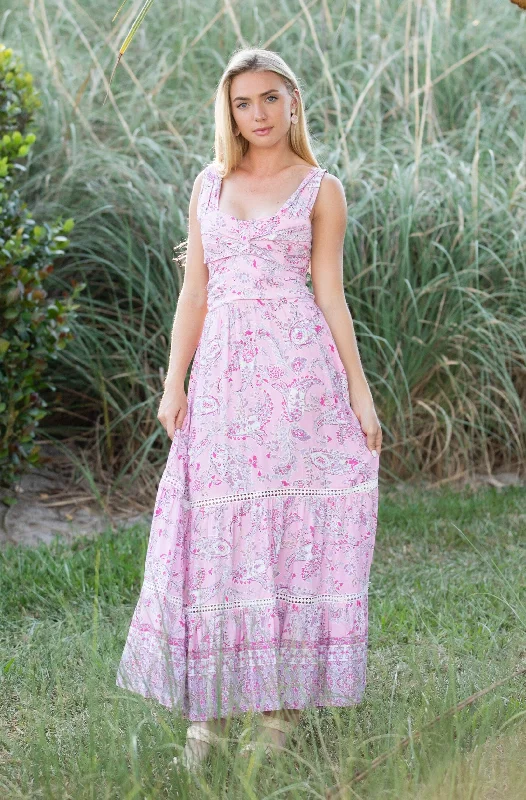 Kenzie Dress / Pink Paisley