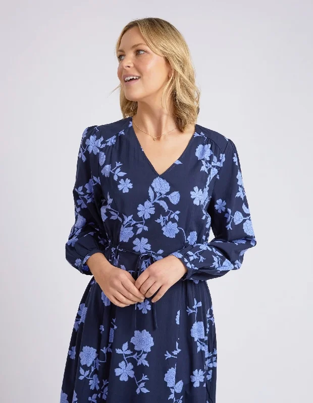 Elm Kasey Floral Dress Navy