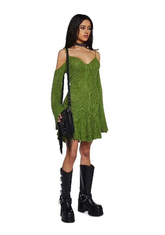 Enchanted Fairy Visit Mini Dress - Green