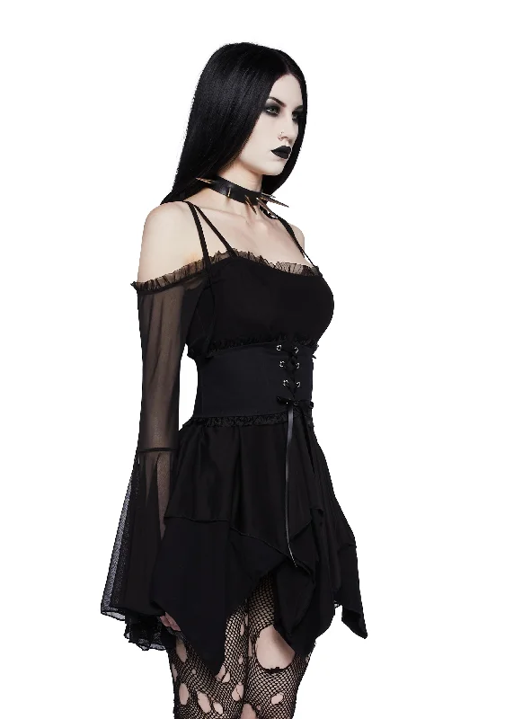 So Bewitching Corset Handkerchief Dress