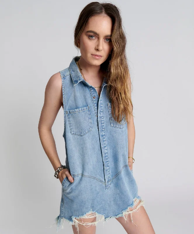 HENDRIXE BRAXTON DENIM DRESS