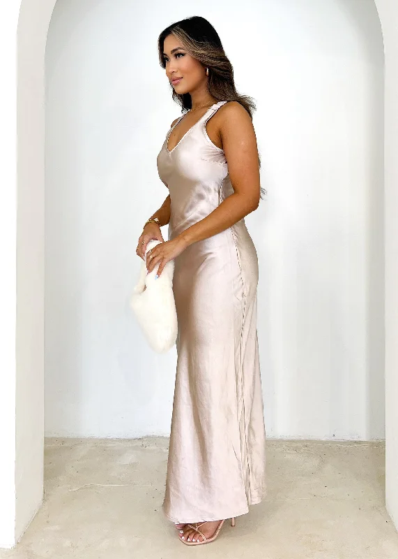 Isabeau Maxi Dress - Champagne