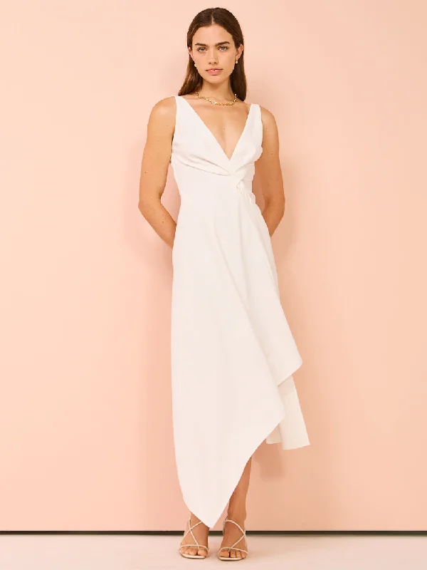 One Fell Swoop Tommi Dress in Ivory Crepe