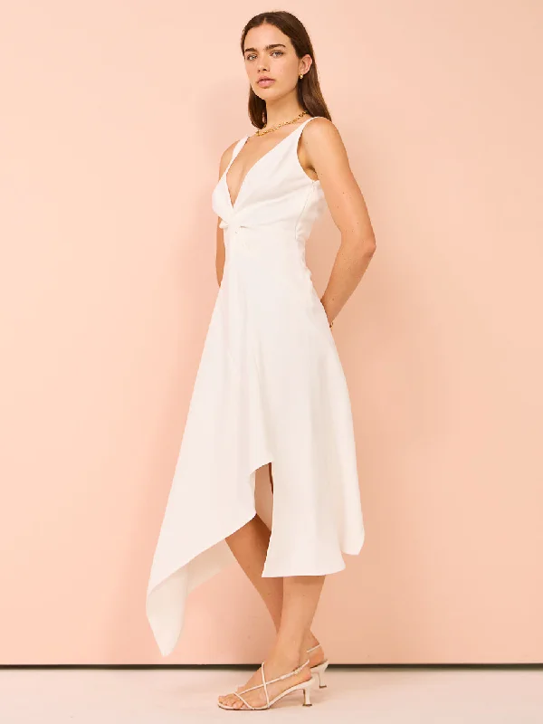 One Fell Swoop Tommi Dress in Ivory Crepe