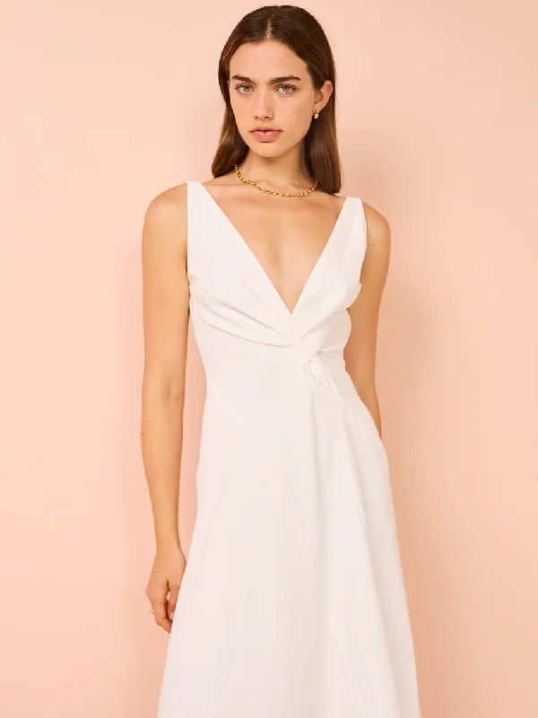 One Fell Swoop Tommi Dress in Ivory Crepe