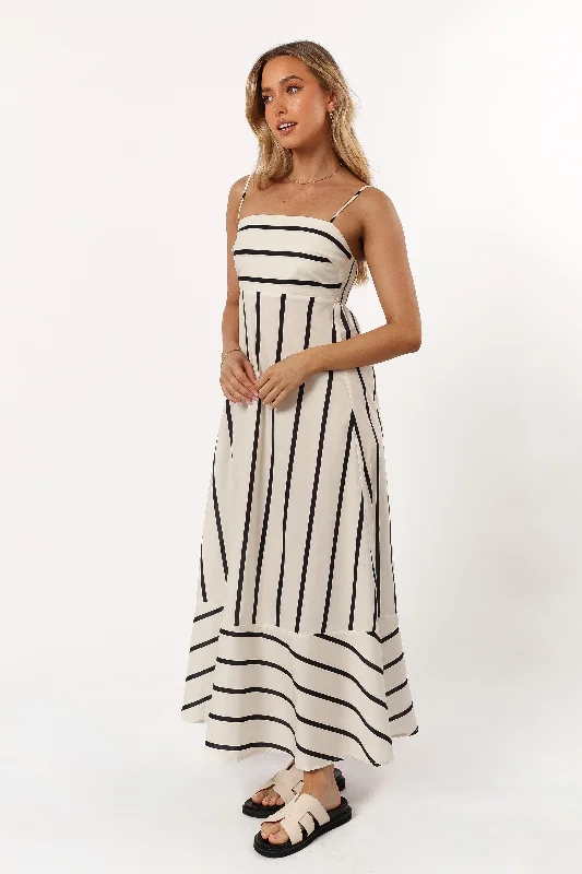 Shantelle Midi Dress - Cream Stripe