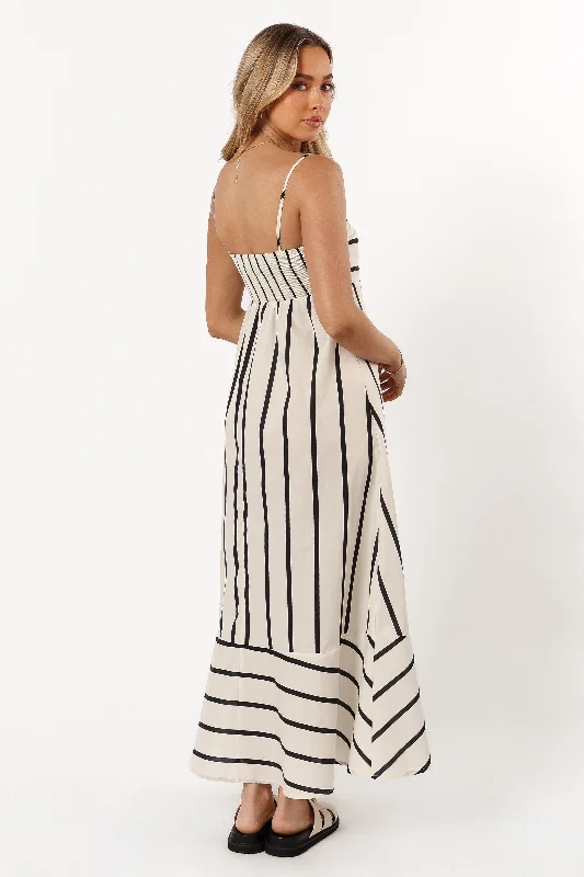 Shantelle Midi Dress - Cream Stripe