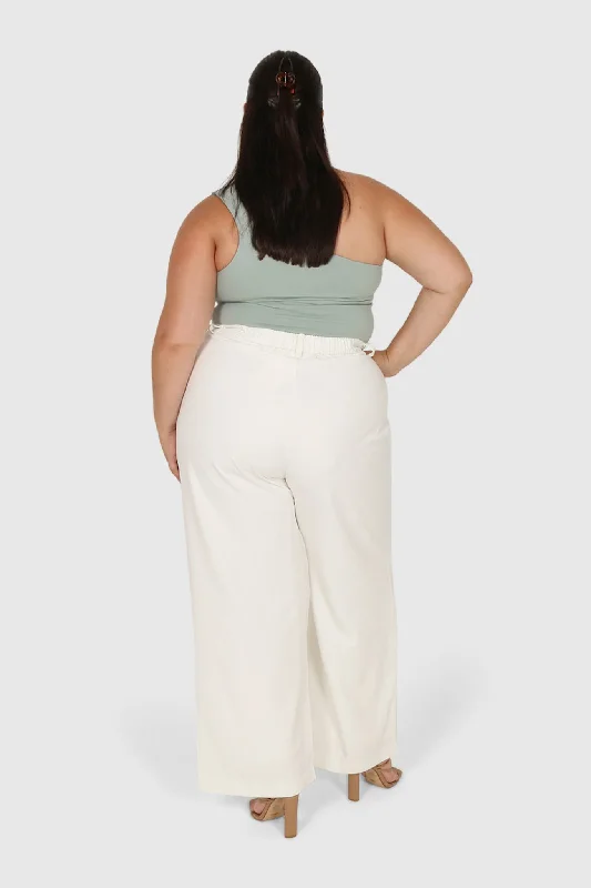 SULLIVAN ONE SHOULDER TOP SEAFOAM