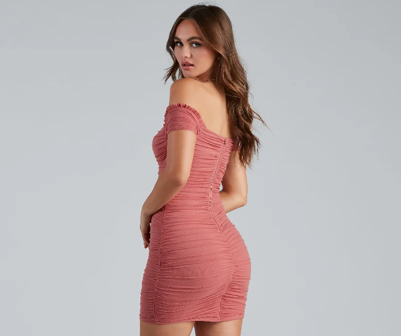 Sweet And Stunning Mesh Mini Dress