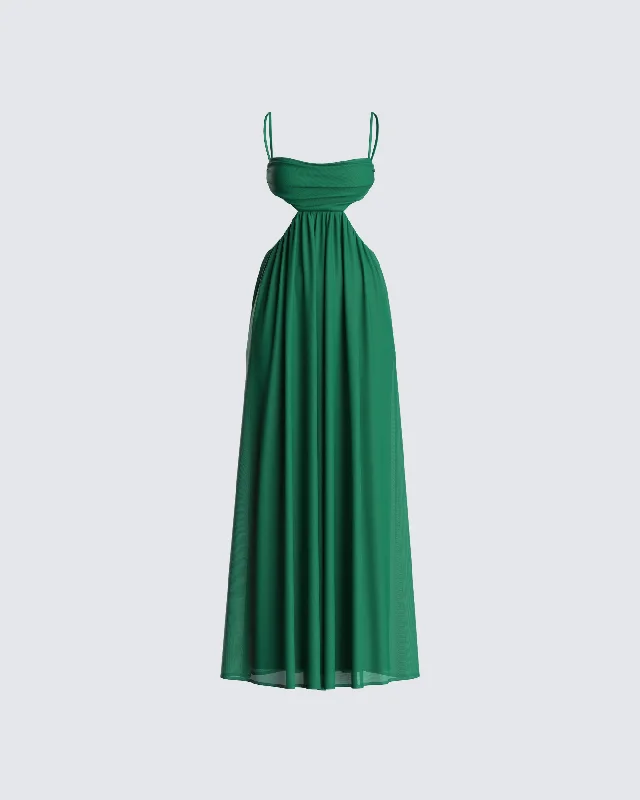 Freja Green Georgette Gown