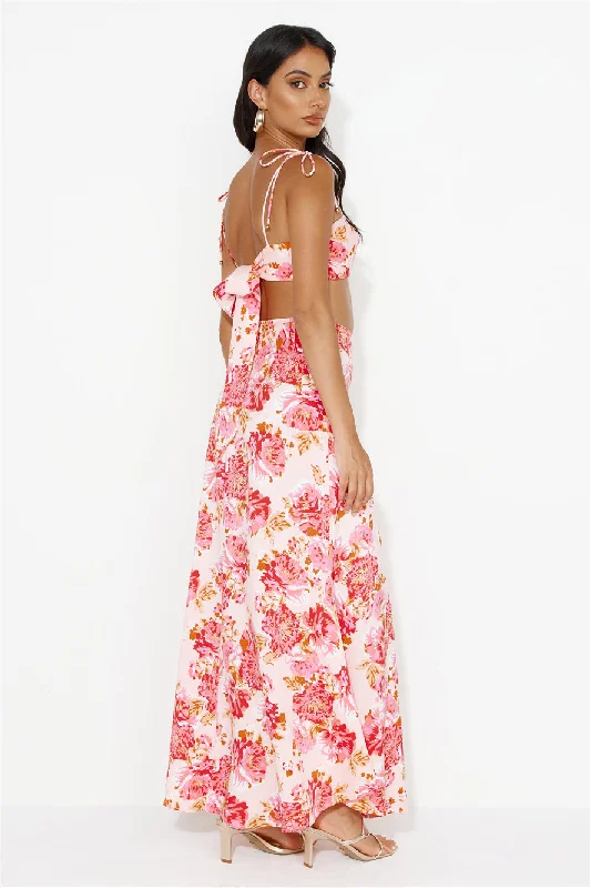 It's Your Night Maxi Skirt Pink