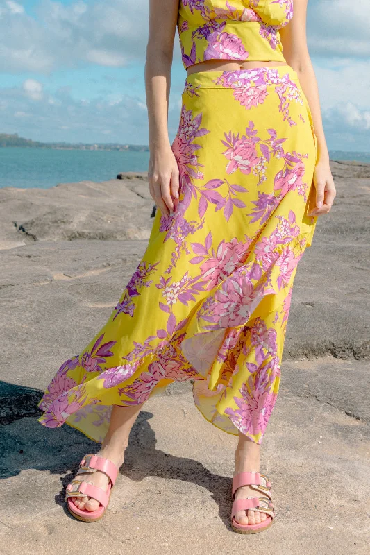 Jessie Floral Wrap Skirt