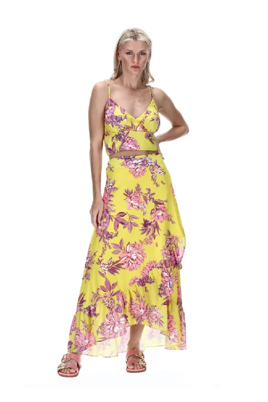 Jessie Floral Wrap Skirt