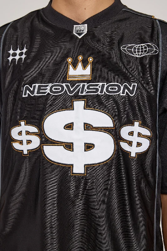 Neovision Money Talks V Neck Jersey Black