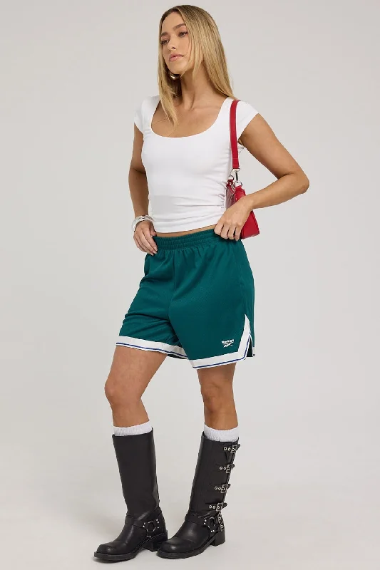 Reebok Team Short Collegiate Green