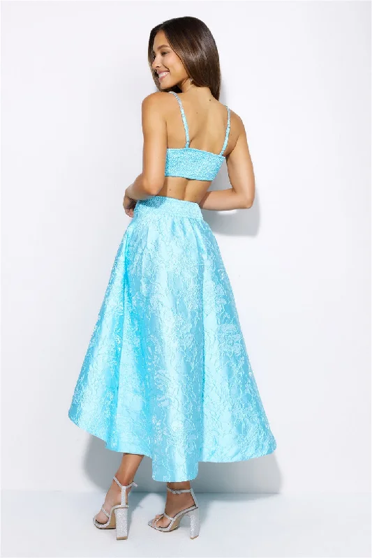 Your Star Sign Midi Skirt Aqua