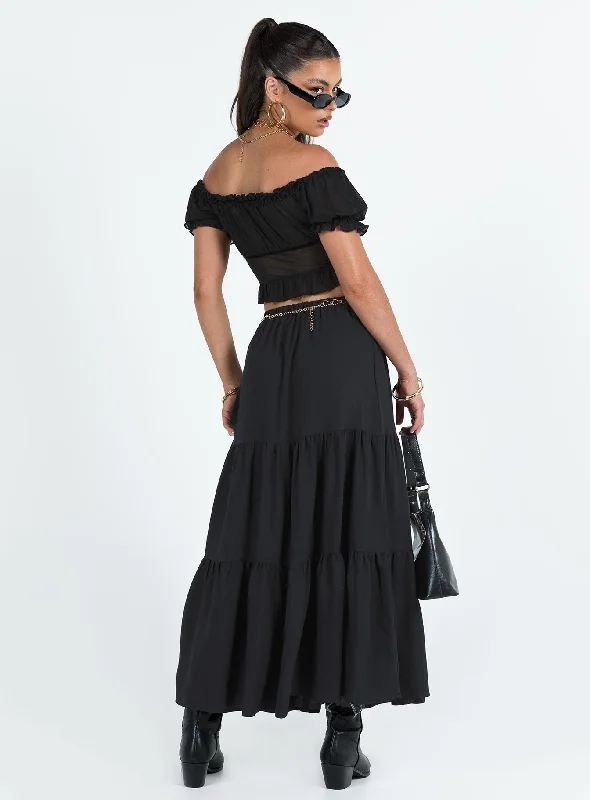 Hale Midi Skirt Black