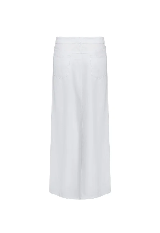 PALMER MAXI SKIRT - PORCELAIN