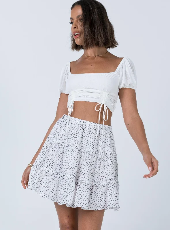 Rasmus Mini Skirt White