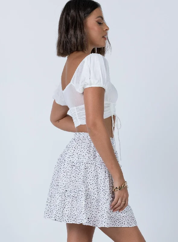 Rasmus Mini Skirt White