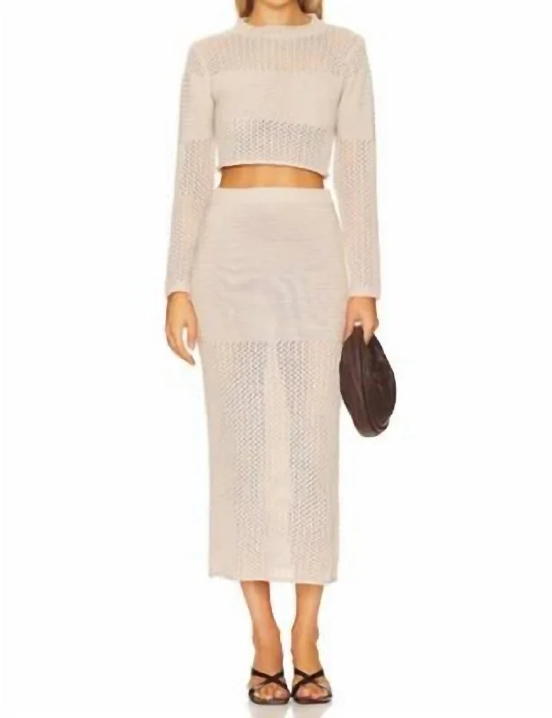 Ry Skirt In Beige