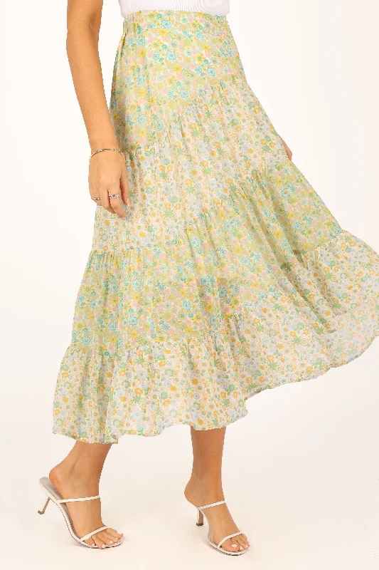 Webster Midi Skirt - Green