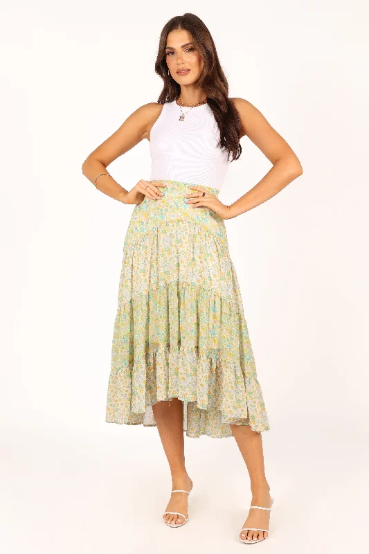 Webster Midi Skirt - Green